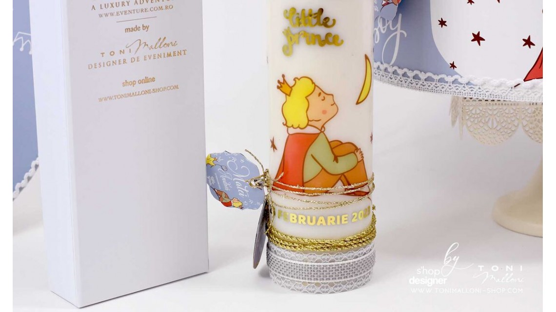 Trusou de botez cu broderie personalizata pentru baieti, Micul print, Le petit prince  19